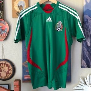 BOYS ADIDAS MEXICO 2007 HOME JERSEY SIZE LARGE
